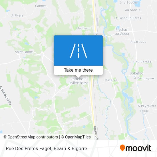 Rue Des Frères Faget map