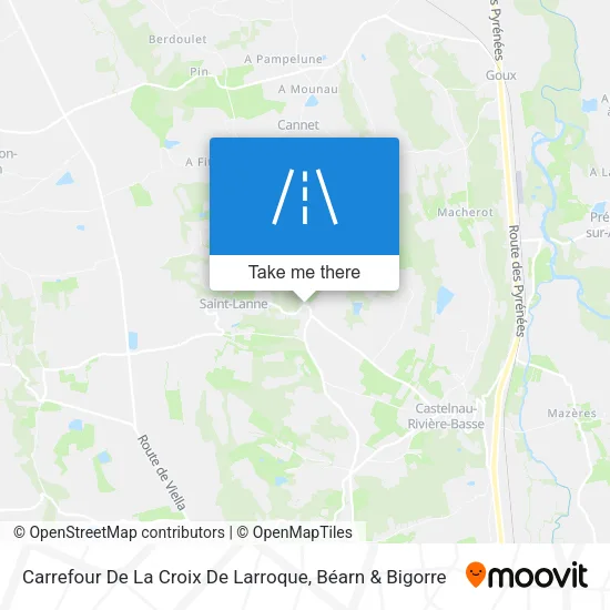 Carrefour De La Croix De Larroque map