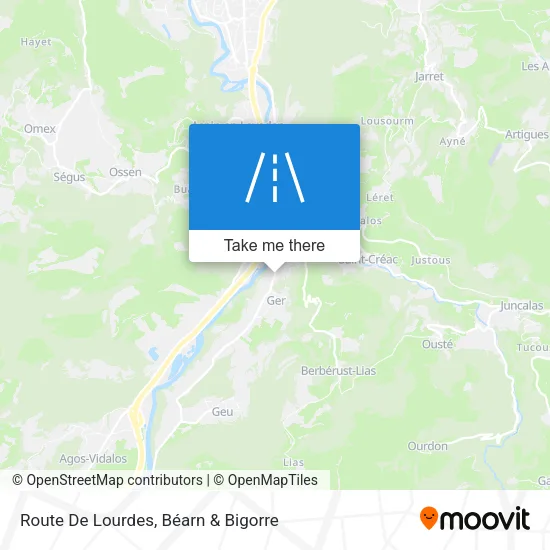 Route De Lourdes map