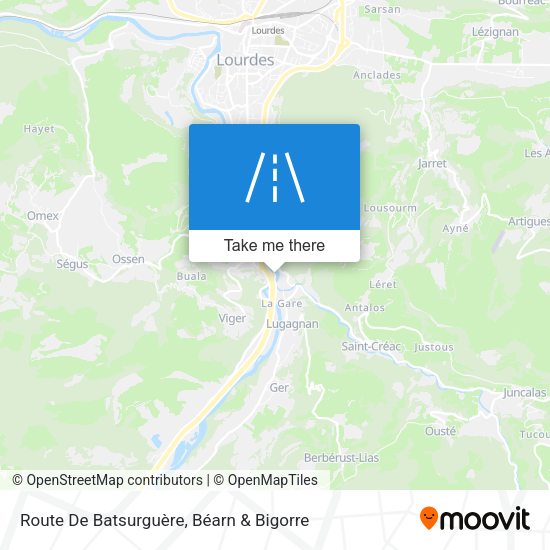 Route De Batsurguère map