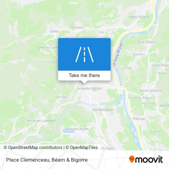 Place Clemenceau map