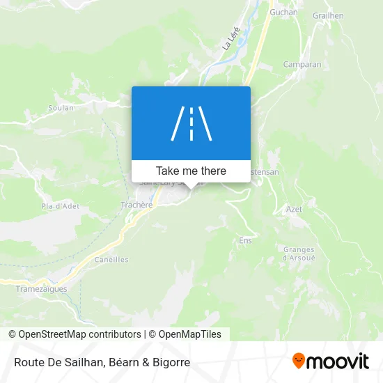 Route De Sailhan map