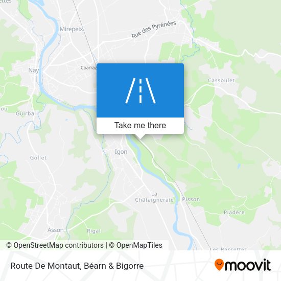Route De Montaut map