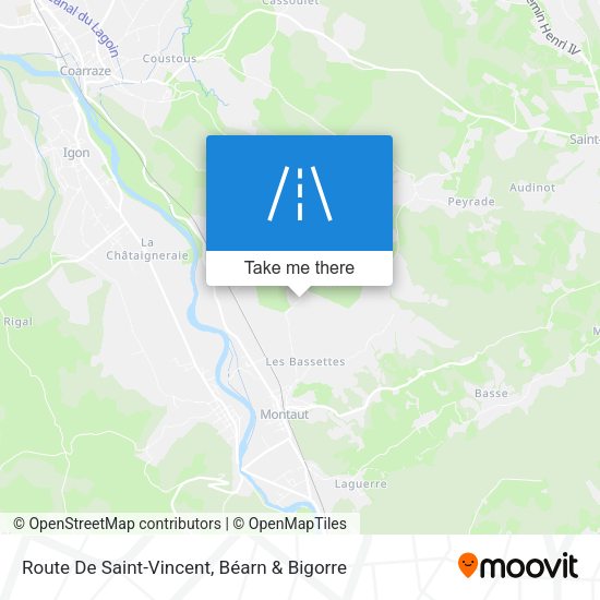 Route De Saint-Vincent map