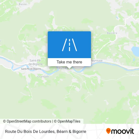 Route Du Bois De Lourdes map