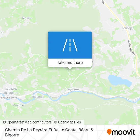 Chemin De La Peyrère Et De Le Coste map