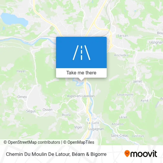 Chemin Du Moulin De Latour map