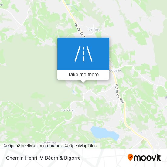 Chemin Henri IV map