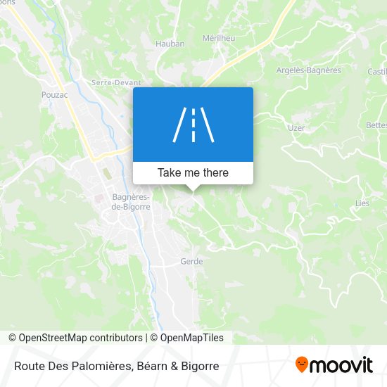 Route Des Palomières map