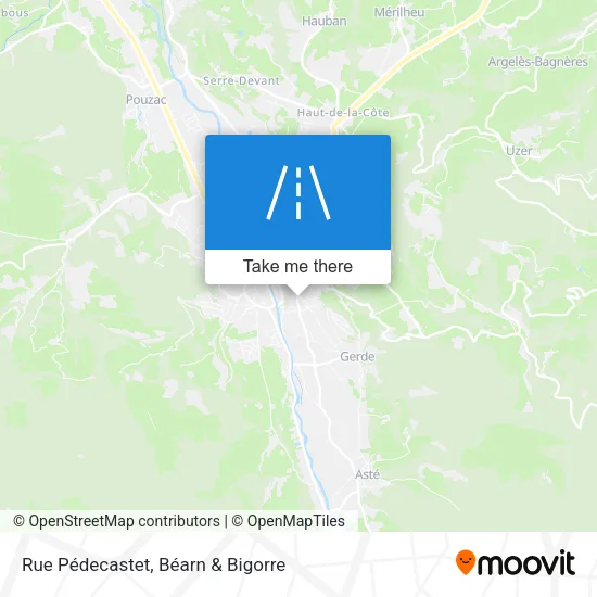 Rue Pédecastet map
