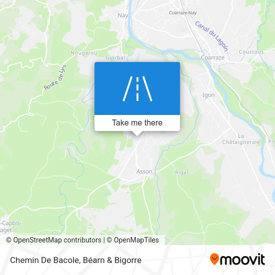 Chemin De Bacole map