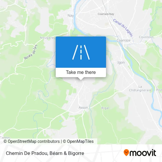 Chemin De Pradou map
