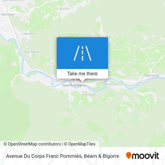 Avenue Du Corps Franc Pommiès map