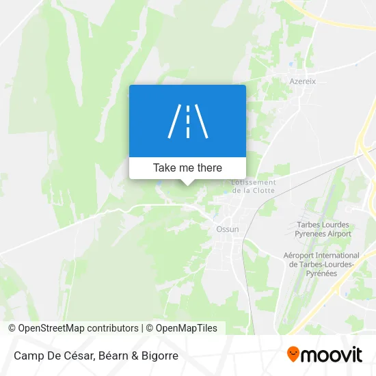 Camp De César map