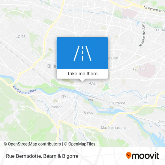 Rue Bernadotte map