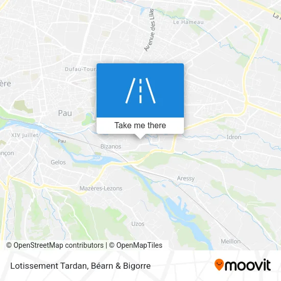 Lotissement Tardan map
