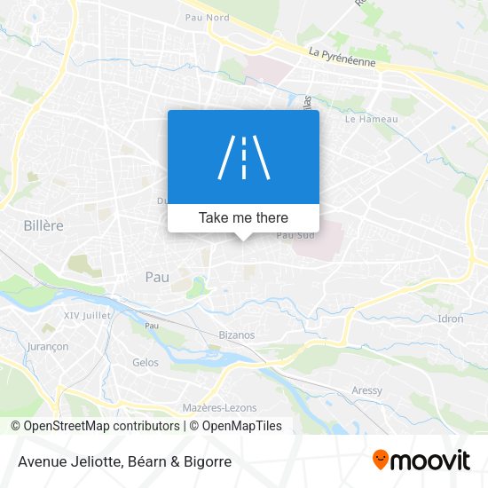 Avenue Jeliotte map