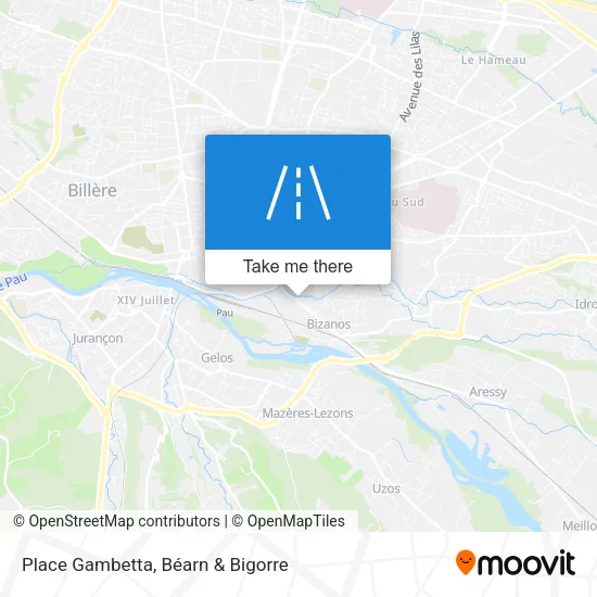 Place Gambetta map
