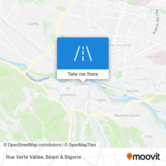 Rue Verte Vallée map