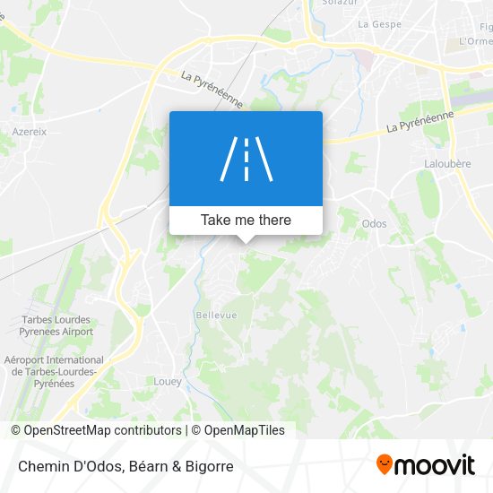 Chemin D'Odos map