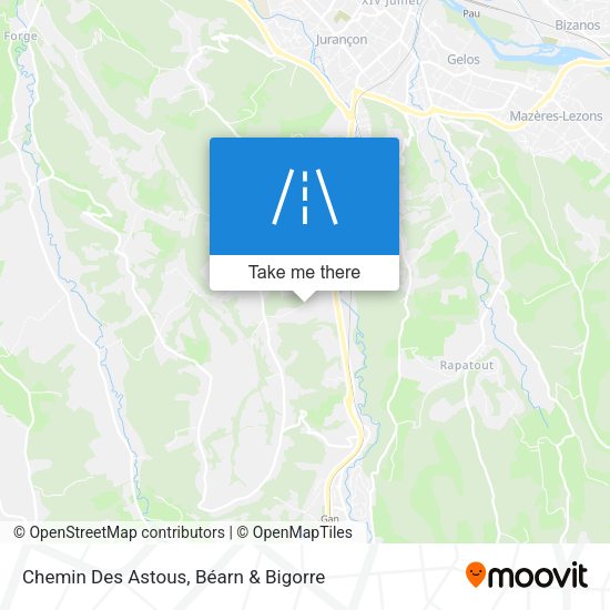 Chemin Des Astous map