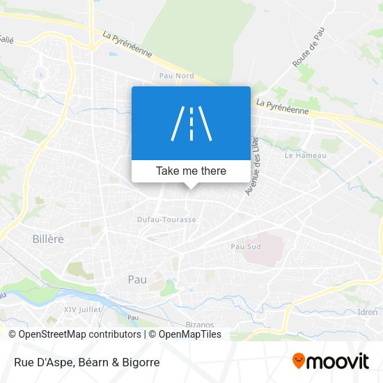Rue D'Aspe map