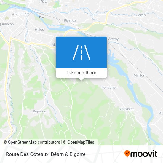 Route Des Coteaux map