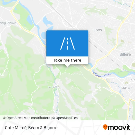 Cote Mercé map