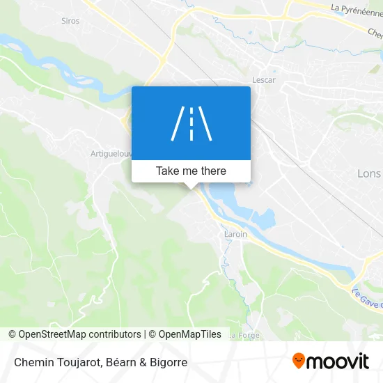 Chemin Toujarot map