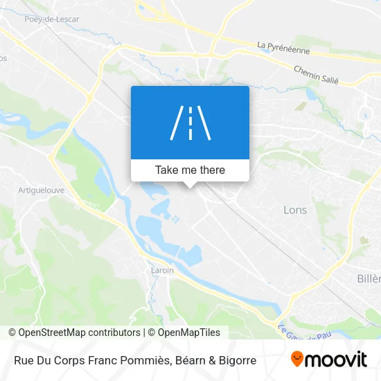 Rue Du Corps Franc Pommiès map