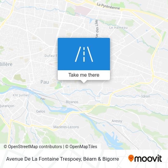 Avenue De La Fontaine Trespoey map