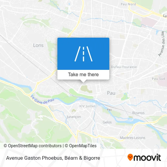 Avenue Gaston Phoebus map