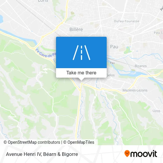 Avenue Henri IV map