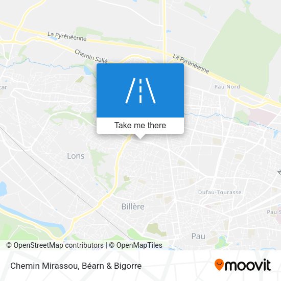 Chemin Mirassou map
