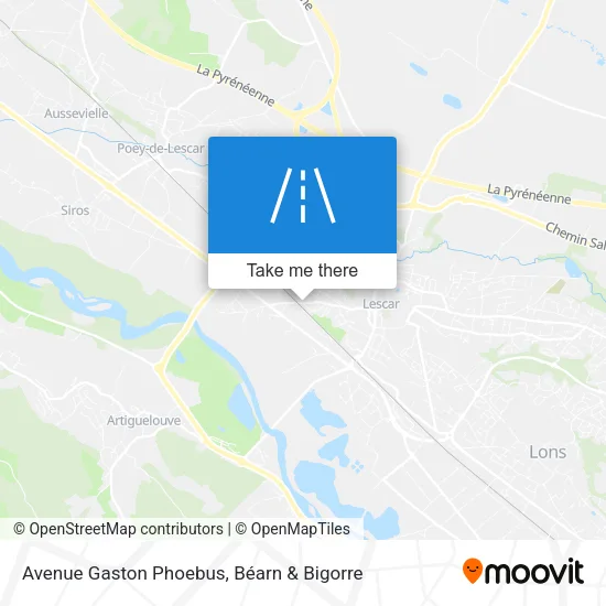 Avenue Gaston Phoebus map