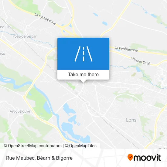 Rue Maubec map