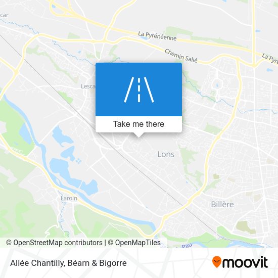 Allée Chantilly map