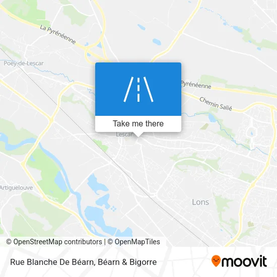 Rue Blanche De Béarn map