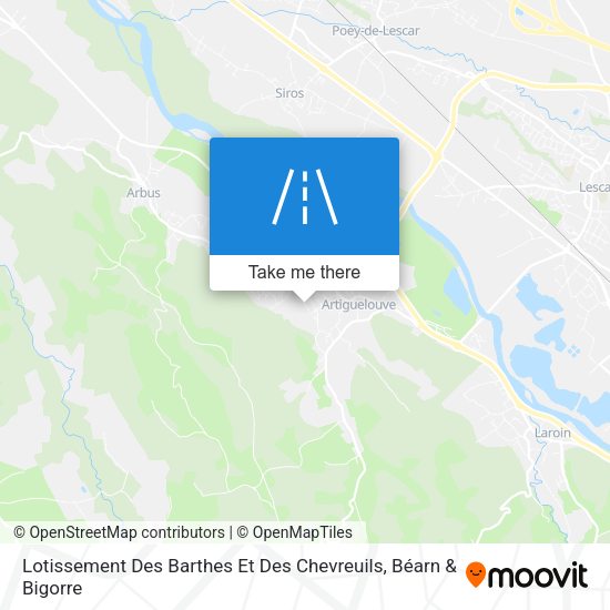 Lotissement Des Barthes Et Des Chevreuils map