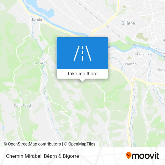 Chemin Mirabel map