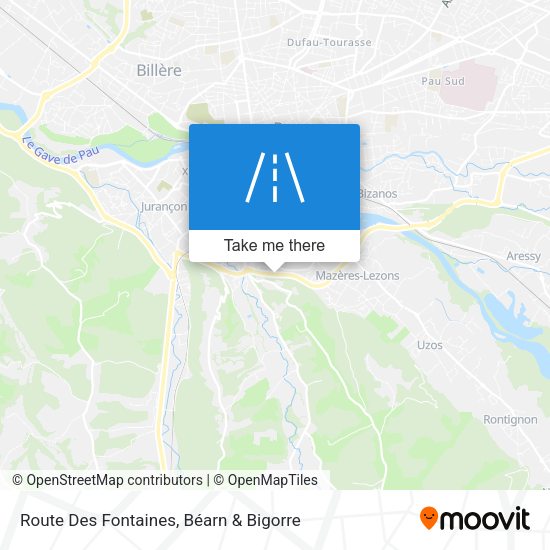 Route Des Fontaines map