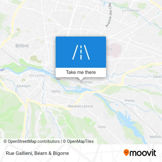 Rue Gallieni map