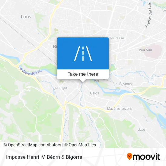 Impasse Henri IV map