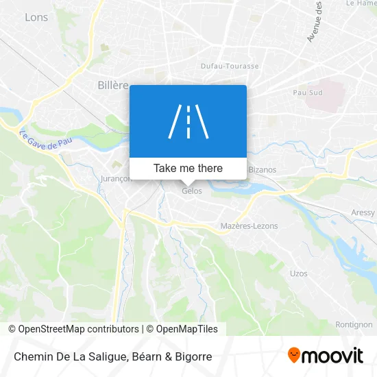 Chemin De La Saligue map