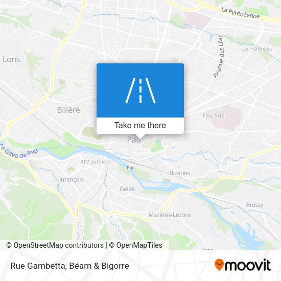 Rue Gambetta map