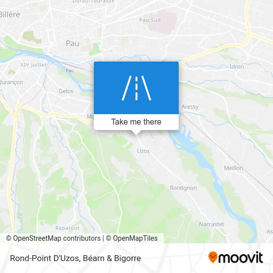 Rond-Point D'Uzos map