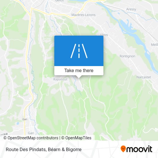 Route Des Pindats map