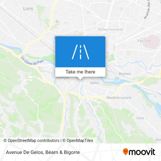 Avenue De Gelos map
