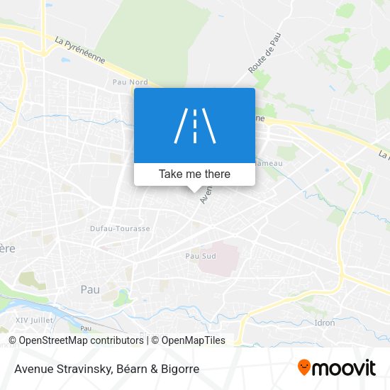 Avenue Stravinsky map