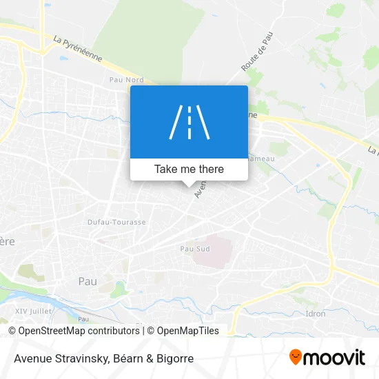 Avenue Stravinsky map